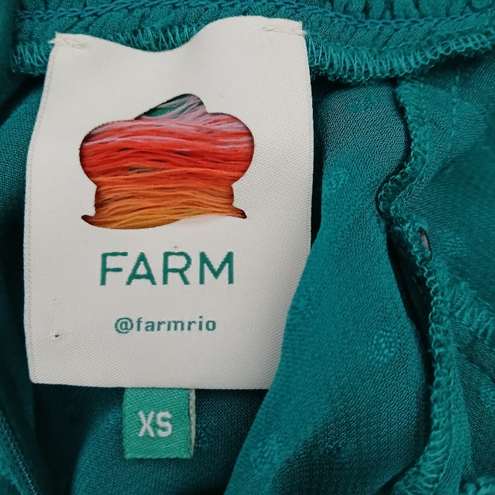 Farm Rio Emerald Ruffle Long Sleeve Blouse - Picture 8 of 10